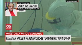 VIDEO: Kematian Nakes RI Ketiga Tertinggi di Dunia