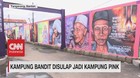 VIDEO: Kampung Bandit Disulap Jadi Kampung Pink