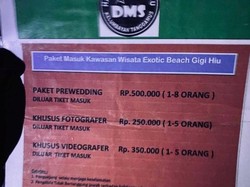 Tarif Motret Mahal di Pantai Gigi Hiu Bukan Pertama Kali Terjadi