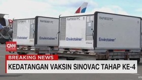 VIDEO: 10 Juta Vaksin Sinovac Tahap 4 Tiba di Indonesia