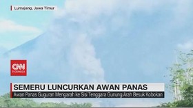 VIDEO: Gunung Semeru Luncurkan Awan Panas