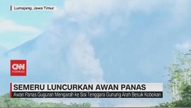 VIDEO: Gunung Semeru Luncurkan Awan Panas