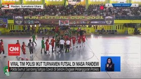 VIDEO: Viral Tim Polisi Ikut Turnamen Futsal di Masa Pandemi