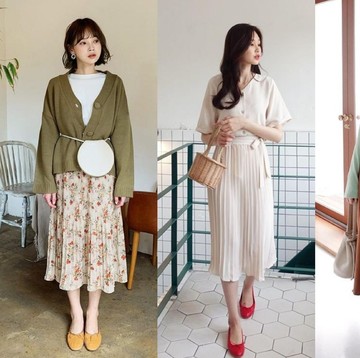 10 Inspirasi Padu Padan Midi Skirt ala Korea, Simple Tapi Stunning!