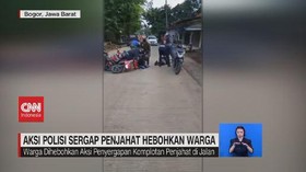 VIDEO: Aksi Polisi Sergap Penjahat Hebohkan Warga