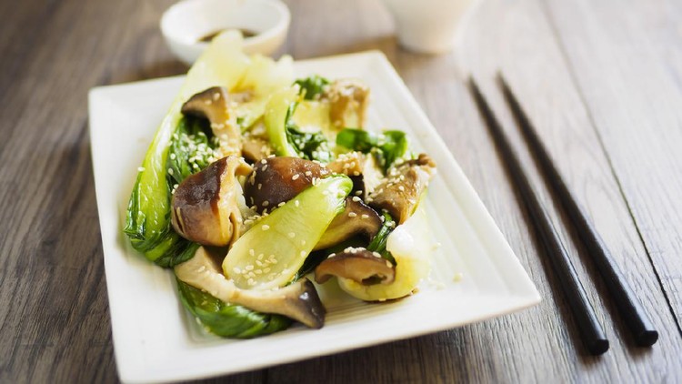 Ilustrasi menu bok choy