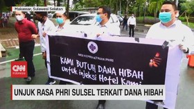 VIDEO: Unjuk Rasa PHRI Sulsel Terkait Dana Hibah