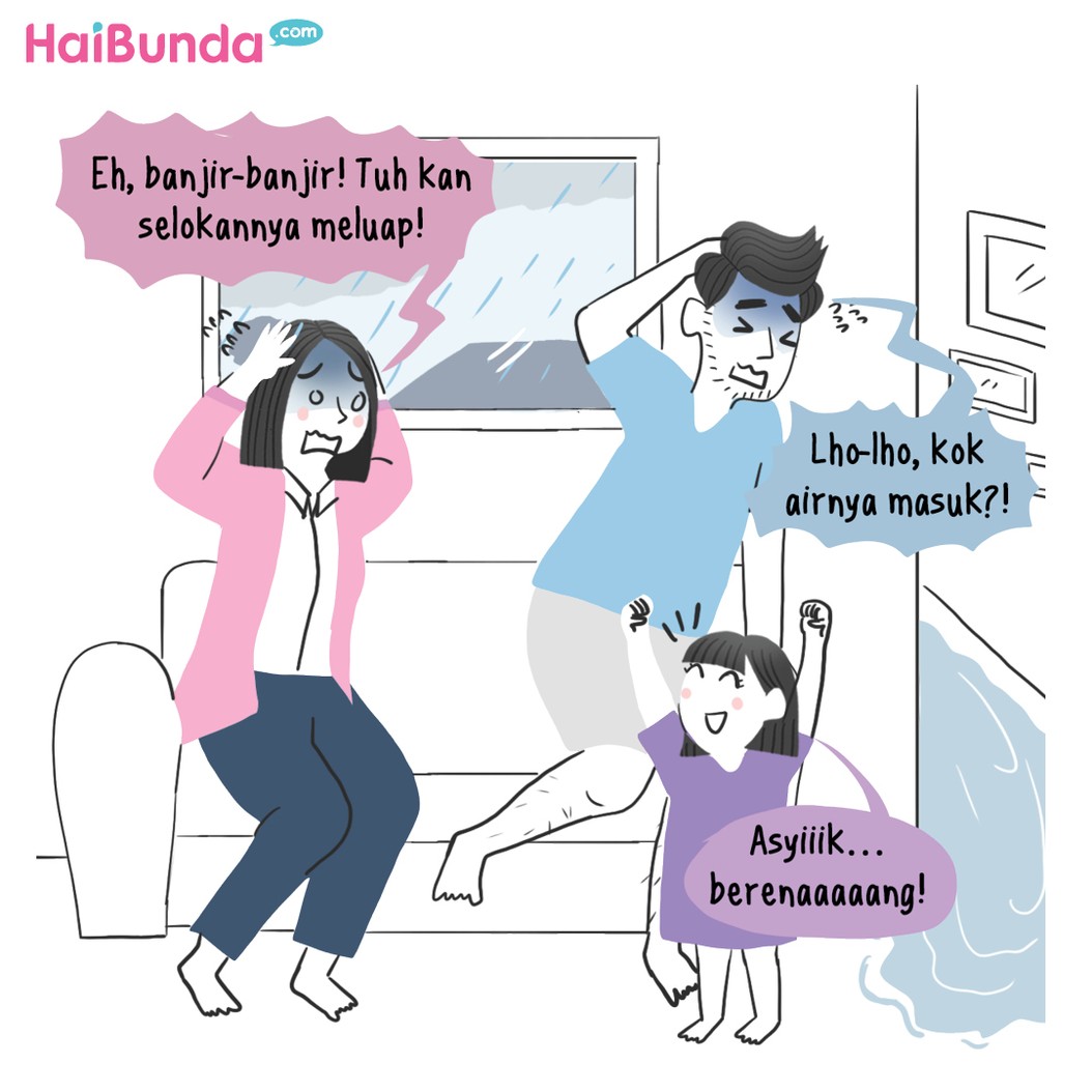 Komik HaiBunda Hujan