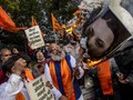 FOTO: Petani India Demo Bakar Foto Rihanna dan Greta Thunberg
