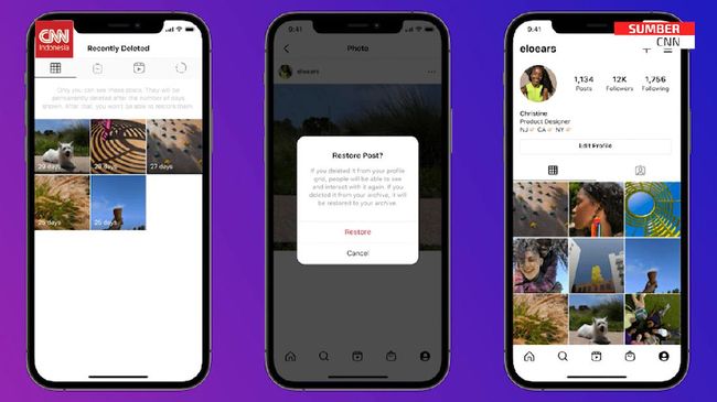 Instagram Rilis Fitur Balikan Postingan yang Dihapus