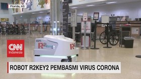 VIDEO: Robot R2KEY2 Pembasmi Virus Corona