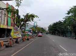 Hari Pertama Jateng di Rumah Saja, Kota Brebes Sepi