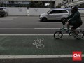 Proyek Jalur Sepeda Permanen Sudirman-Thamrin Molor Mei 2021