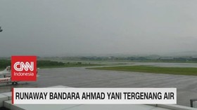 VIDEO: Runaway Bandara Ahmad Yani Tergenang Air