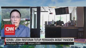 VIDEO: 1.000 Lebih Restoran Tutup Permanen Akibat Pandemi