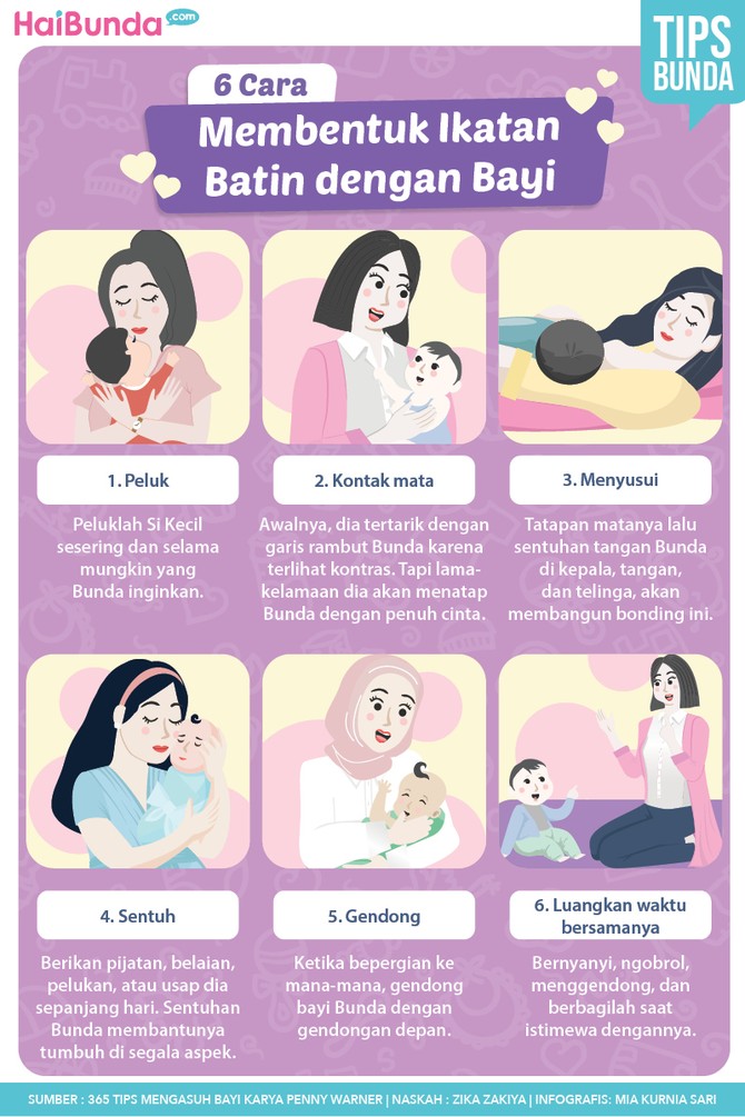 6 Cara Membentuk Ikatan Batin dengan Bayi