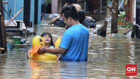 99 RT di Jakarta Tergenang Banjir, 694 Orang Mengungsi