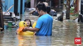 99 RT di Jakarta Tergenang Banjir, 694 Orang Mengungsi