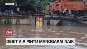 VIDEO: Debit Pintu Air Manggarai Naik