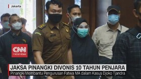 VIDEO: Jaksa Pinangki Divonis 10 Tahun Penjara