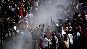 Puluhan Pedemo Anti-Kudeta Ditangkap Polisi Myanmar