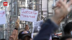 VIDEO: Demo Myanmar Berlanjut, Ribuan Massa Turun ke Jalan