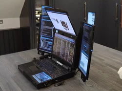 Lebay! Laptop Ini Dilengkapi 7 Layar