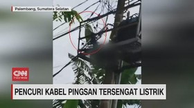 VIDEO: Pencuri Kabel Pingsan Tersengat Listrik