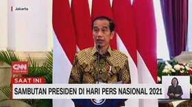 VIDEO: Sambutan Presiden Jokowi di Hari Pers Nasional 2021
