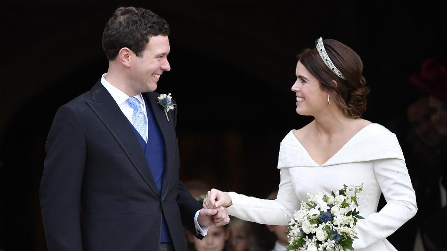 This image from an Instagram post by Princess Eugenie on Tuesday Feb. 9, 2021, after she gave birth to a baby boy on Tuesday. Eugenie, a granddaughter of Queen Elizabeth II, welcomed the newborn with her husband Jack Brooksbank at her side at London’s Portland Hospital on Tuesday morning. (Princess Eugenie via AP)