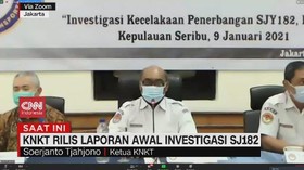 VIDEO: KNKT Rilis Laporan Awal Investigasi SJ182