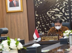 Airlangga Klaim Pemulihan Ekonomi  RI Selama Pandemi Covid-19 Telah V-Shape