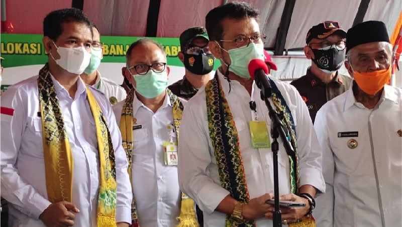 Menteri Pertanian Syahrul Yasin Limpo menegaskan sesuai arahan Presiden Joko Widodo penanganan dampak banjir Kalimantan Selatan merupakan agenda prioritas.