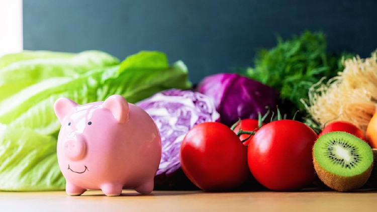 Ilustrasi Menyimpan Makanan Food, Budget, Currency, Healthy Eating, Savings
