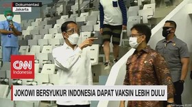 VIDEO: Jokowi Bersyukur Indonesia Dapat Vaksin Lebih Dulu