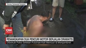VIDEO: Penangkapan Dua Pencuri Motor Berjalan Dramatis