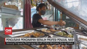 VIDEO: Pengusaha Penginapan Beralih Profesi Penjual Nasi