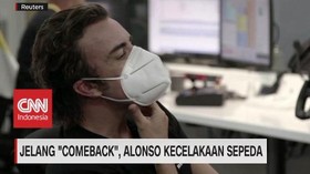 VIDEO: Jelang 'Comeback', Alonso Kecelakaan Sepeda