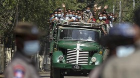 FOTO: 23 Ribu Napi Dibebaskan Militer Myanmar