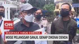VIDEO: Moge Pelanggar Ganjil Genap Dikenai Denda