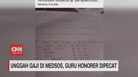 VIDEO: Unggah Gaji di Medsos, Guru Honorer Dipecat
