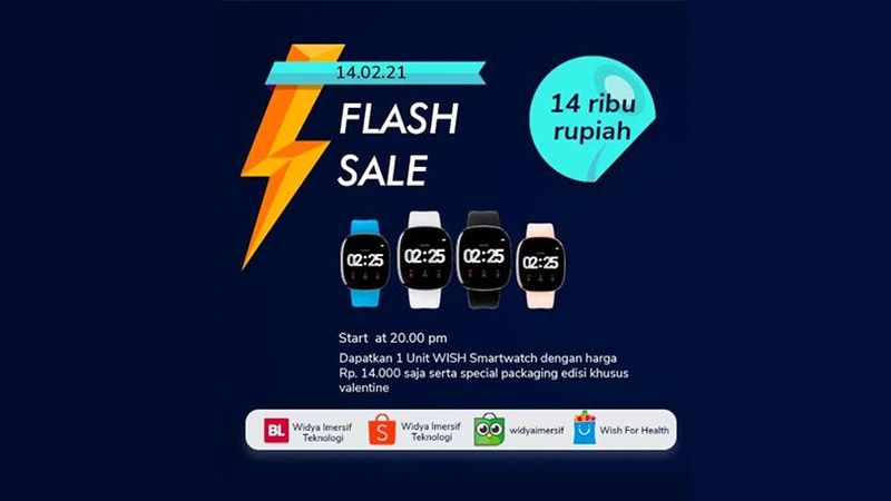 WISH (Widya Smartwatch), jam tangan pintar dengan berjuta keunggulan diluncurkan bertepatan dengan hari kasih sayang atau valentine's day.