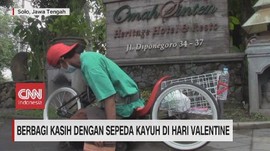 VIDEO: Berbagi Kasih dengan Sepeda Kayuh di Hari Valentine
