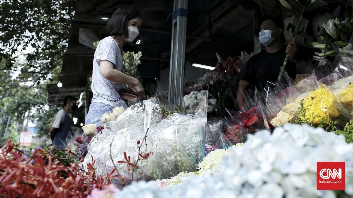 FOTO: Bunga Valentine Sepi Pembeli