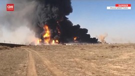 VIDEO: Kapal Tanker Meledak di Perbatasan Afghanistan-Iran
