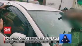 VIDEO: Aksi Penodongan Senjata di Jalan Raya