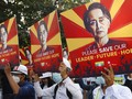Aktor Myanmar Ditangkap Polisi usai 2 Pedemo Tewas