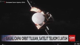 VIDEO: Gagal Capai Orbit Tujuan, Satelit Telkom 3 Jatuh