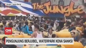 VIDEO: Pengunjung Berjubel, Waterpark Kena Sanksi