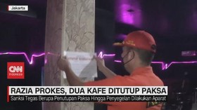 VIDEO: Razia Prokes, 2 Kafe Ditutup Paksa